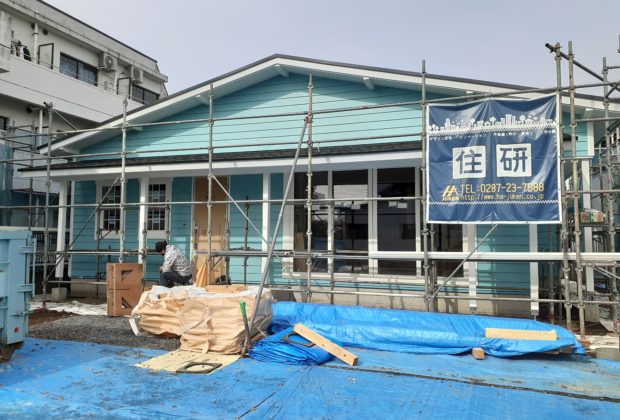 栃木県/宇都宮市/注文住宅/大曽S様邸　外壁工事完了！